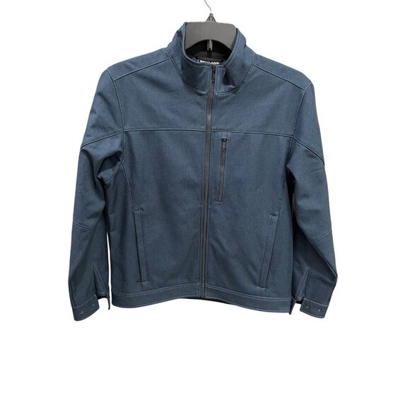 Kirkland Signature Men's Medium 3-Layer Water Resistance Jacket Dark Blue Zip Up - Picture 7 of 11